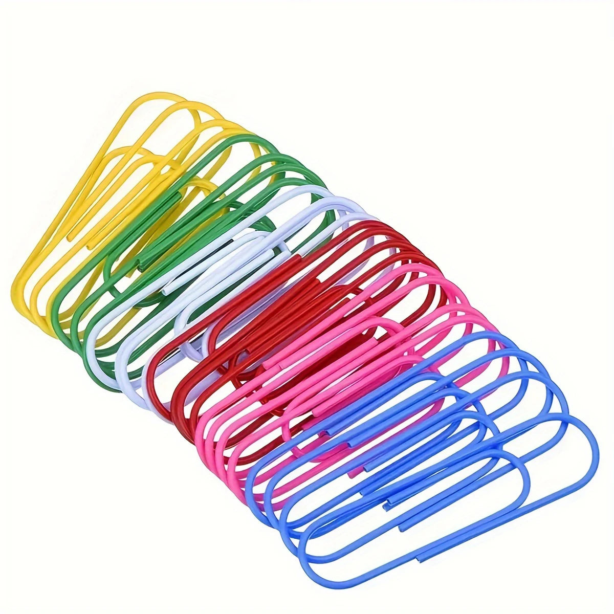 Large Paper Clips 6 Colors Rust-Proof Metal Fixed Color Paper Clips Big Cute Clip for Office Supplies And Stationery