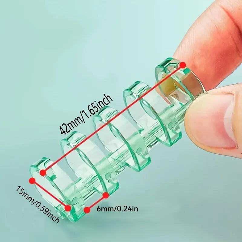 25pcs Detachable Binder Rings - Durable Plastic Loose-Leaf Paper Clips for Easy Organization, Opening Ring,Binding Clip Punching