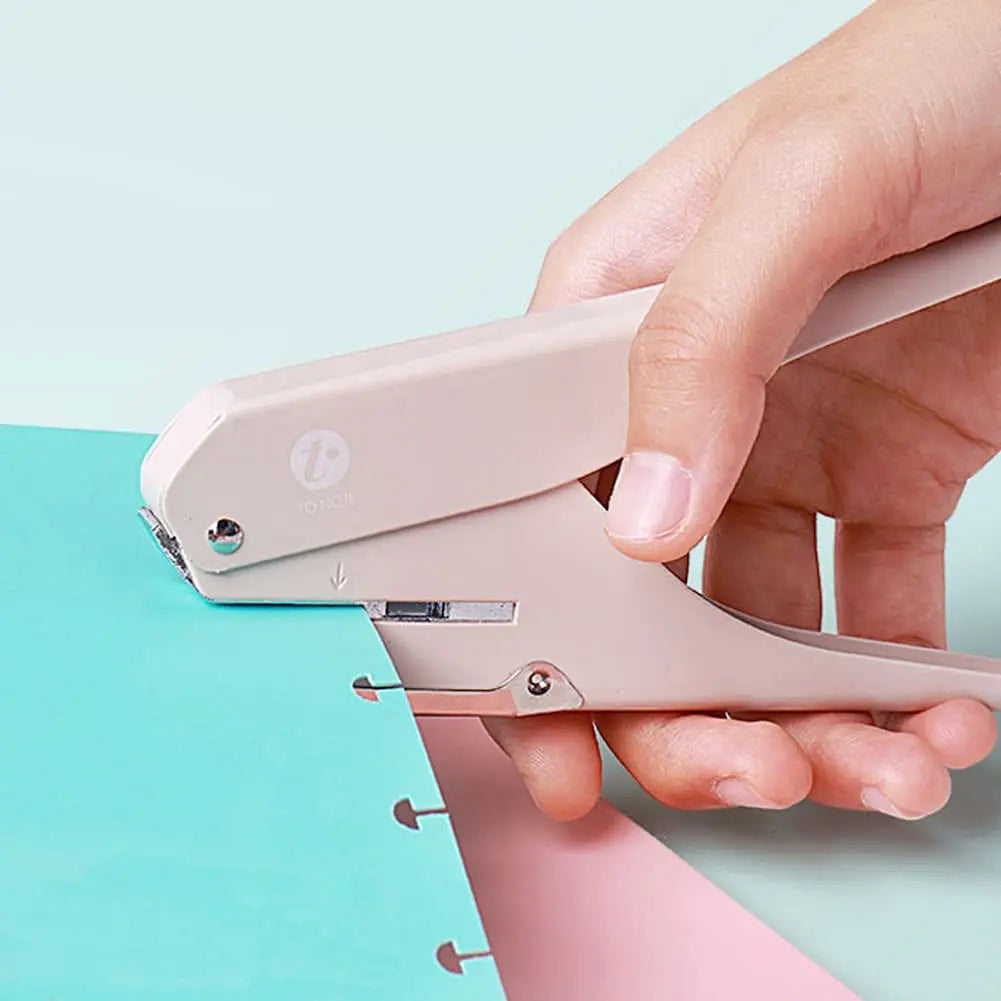 Creative mushroom hole puncher disc ring binding knife T-type puncher handmade DIY tool office stationery