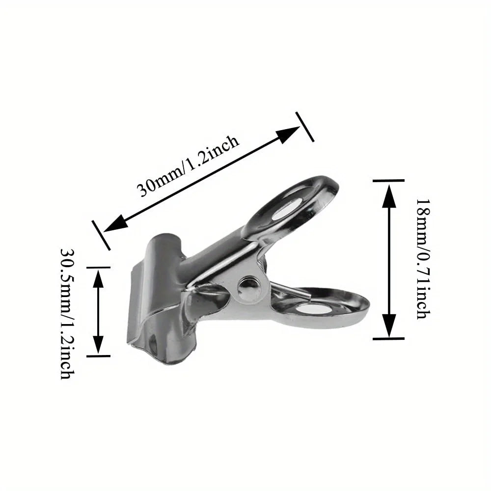 5/10pcs Nail Tip Clamps Metal Fixing Clips for Nail Art Extend Shape Easy to Trim at Home, Christmas, Halloween, Thanksgiving