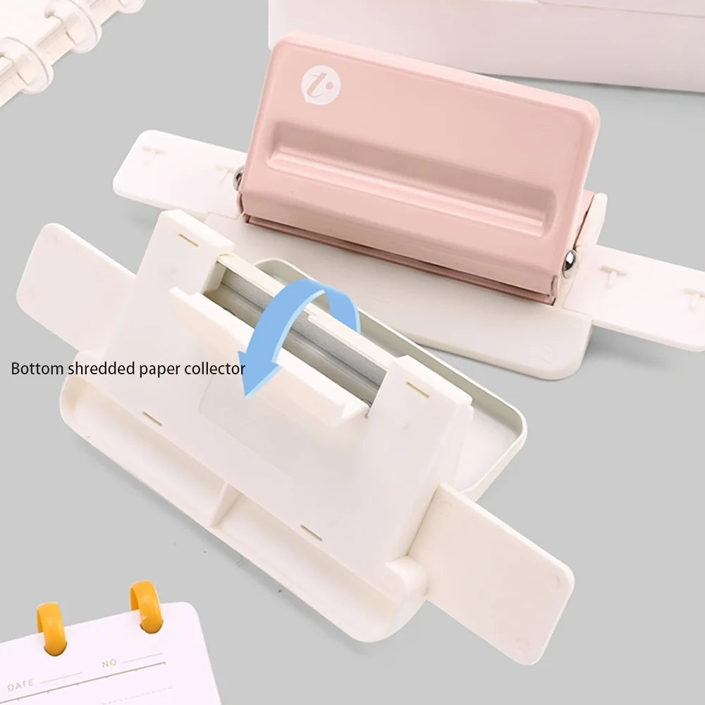 Mushroom-shaped four-hole puncher, paper puncher, suitable for making loose-leaf bookmarks and scrapbooks.