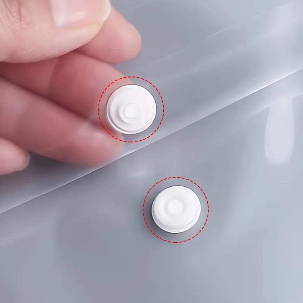 50/20/10 Packs Clear Plastic A4 File Folders with Snap Button Closure - Durable Document Suitable for Office, Home Organization