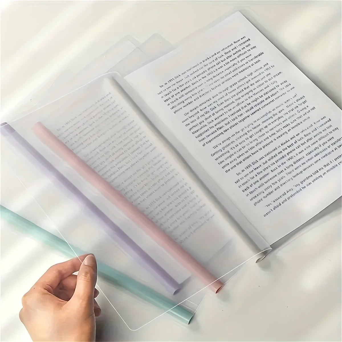 5pcs A4 File Folders with Slide Binder - Durable PP Material, Space-Saving Organization for Office, Home, School & Teachers