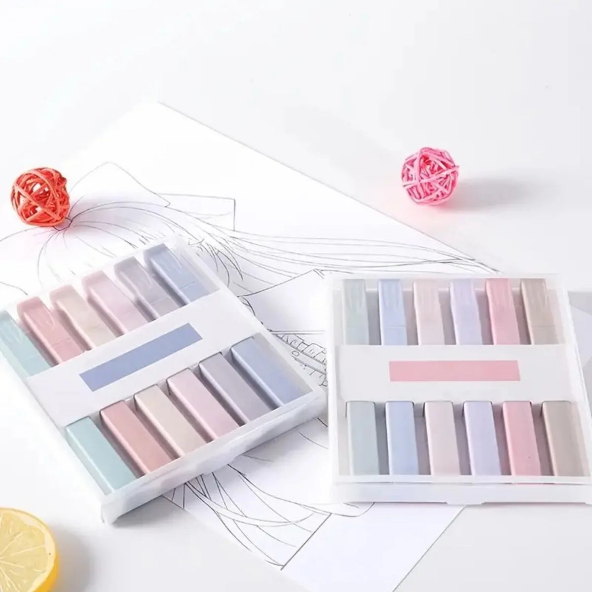 Creative Graffiti highlighter, Cute Soft Head Accounting Pen, Morandi Color Eye Protection Marking Pen