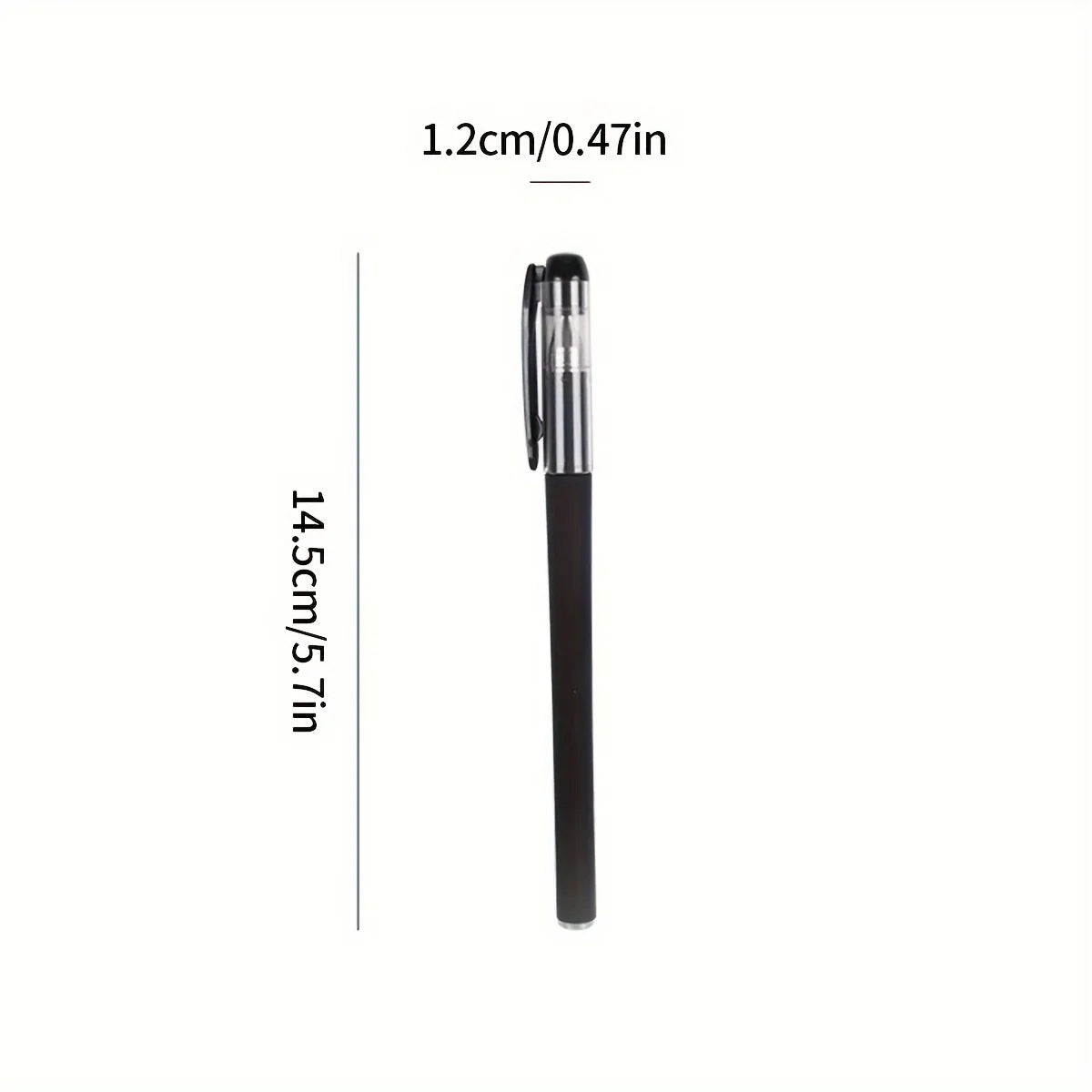 5/10/15Pcs Quick-Dry Gel Pens, 0.5mm Fine Tip, Black Ink - Ideal for Office and School Use