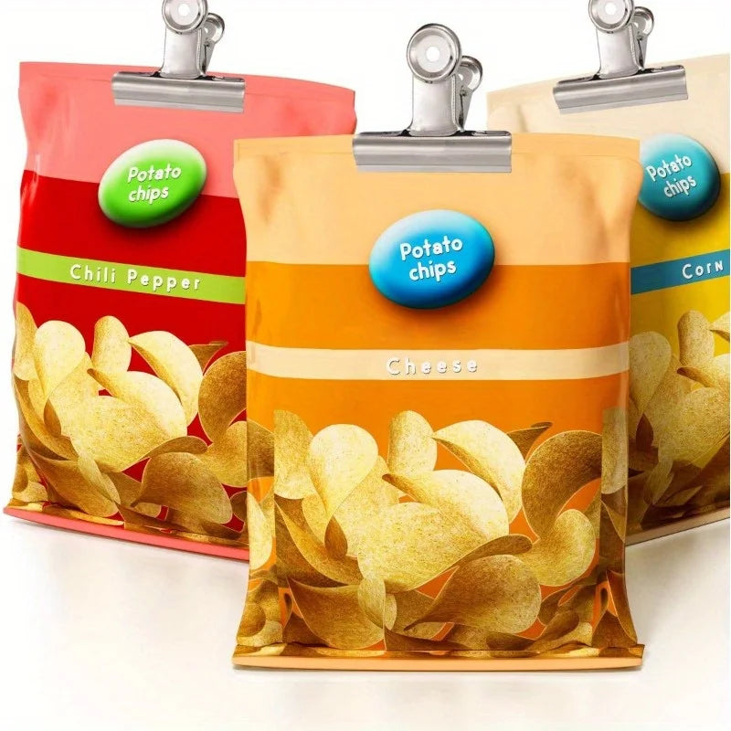 20 Pack 2 Inch Large Bull Binder Paper Clips Clamp for Office Pictures Photos,Kitchen Food Bags (50mm),Office Clips,Paper Clamps