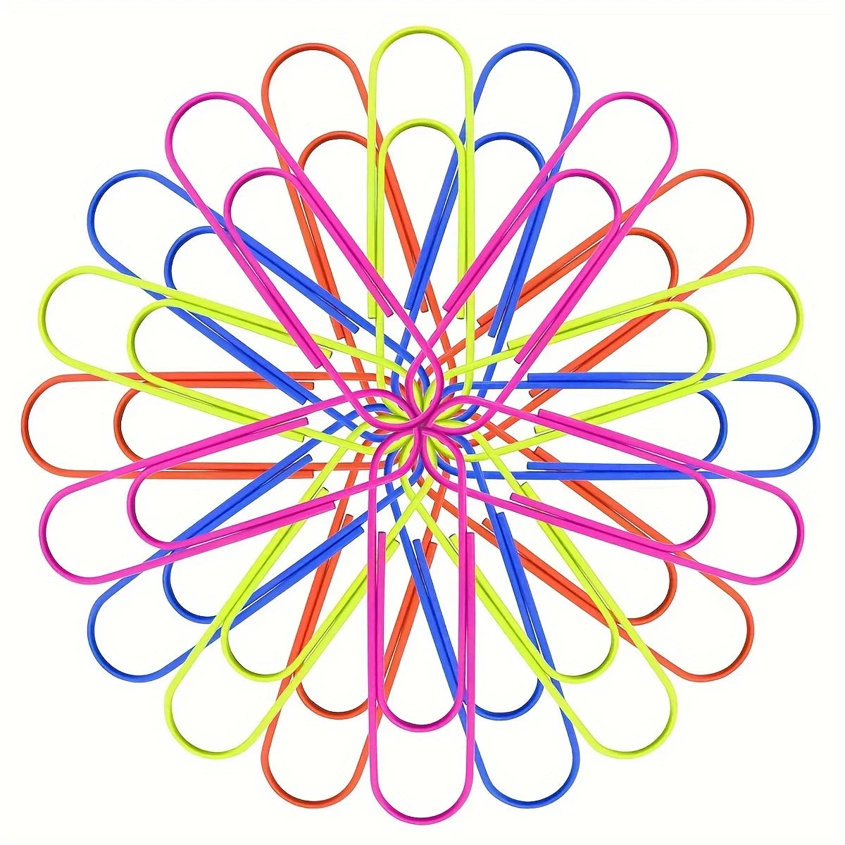 Large Paper Clips 6 Colors Rust-Proof Metal Fixed Color Paper Clips Big Cute Clip for Office Supplies And Stationery